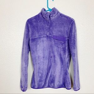 Jachs Cabin Pullover Fleece in Purple Small